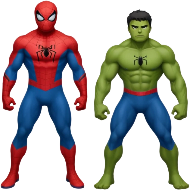 hulk e   homem aranha emoji