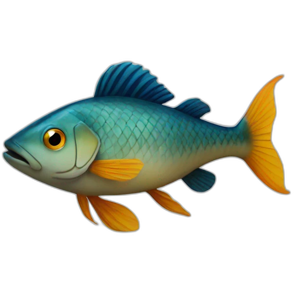 A fish with feet emoji
