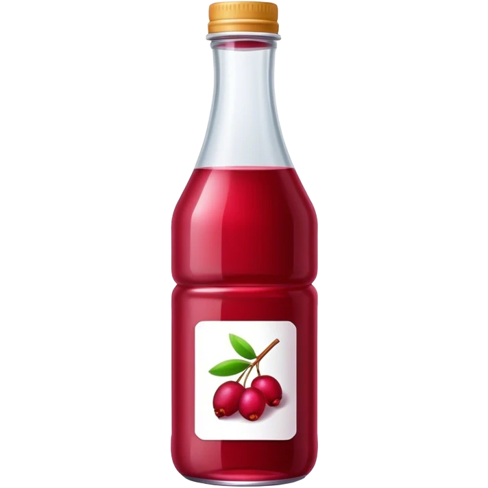 Bottle cranberry juice emoji