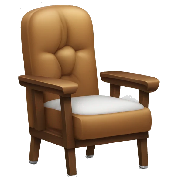 chair with alarm emoji