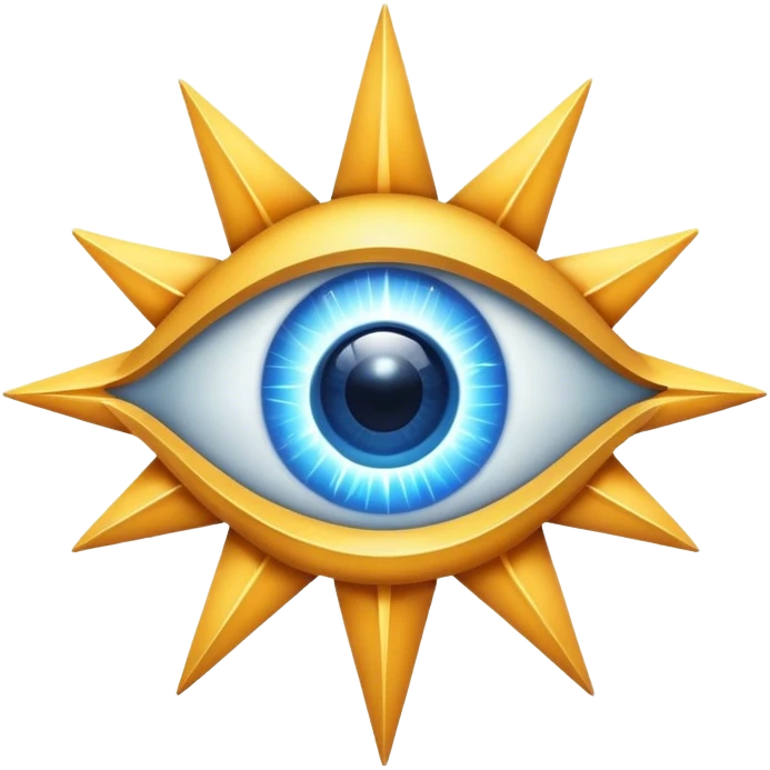 Eye in a star emoji