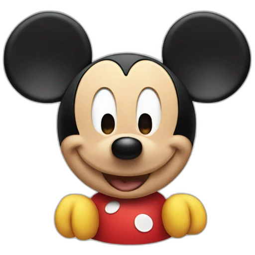 Mickey with mickey ears emoji