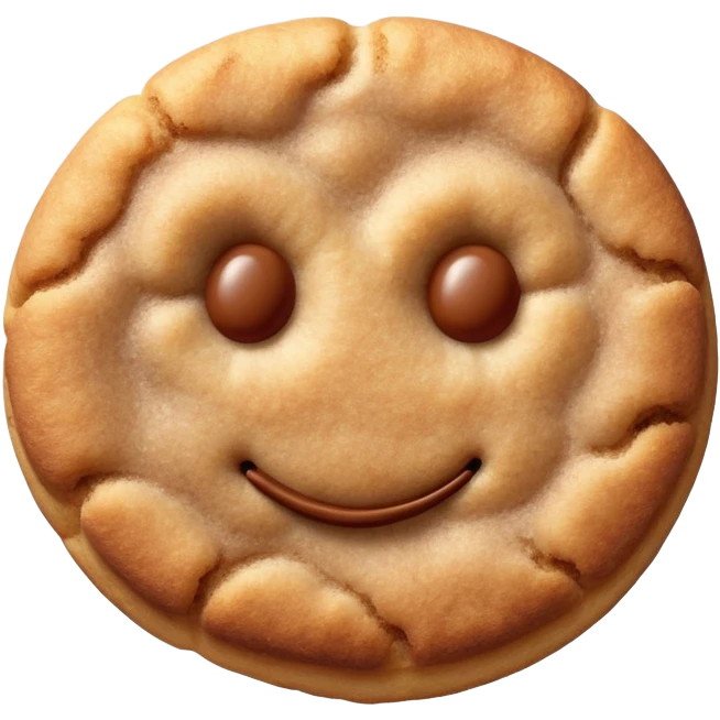 snickerdoodle cookie with cinnamon sugar coating emoji