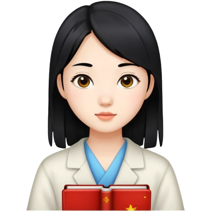 Chinese student girl emoji