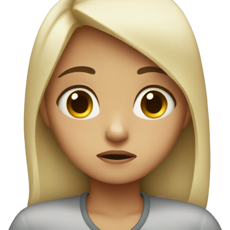 Girl crying  emoji