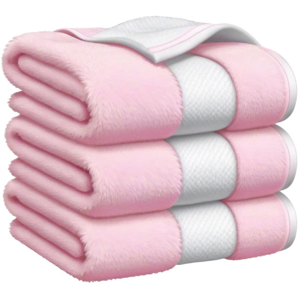 Light pink stacked towels emoji