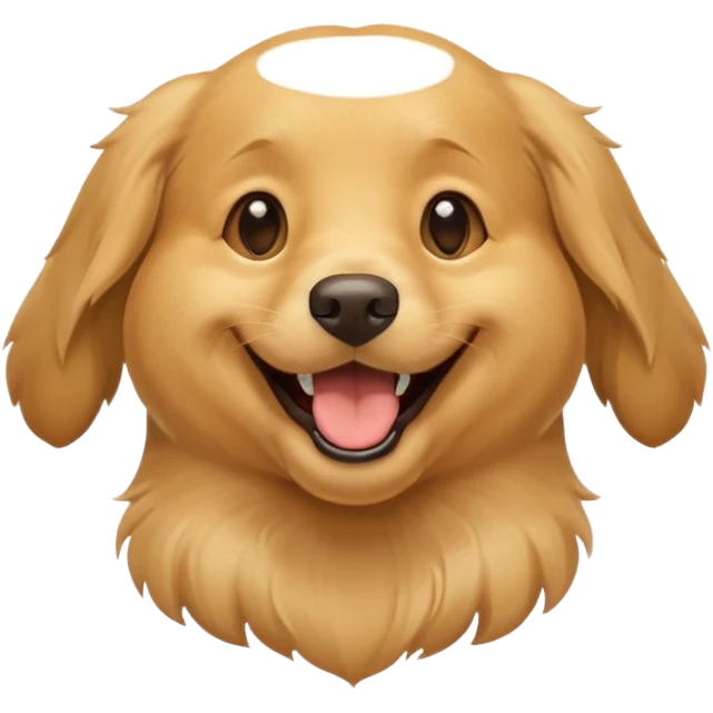 Laughing dog emoji