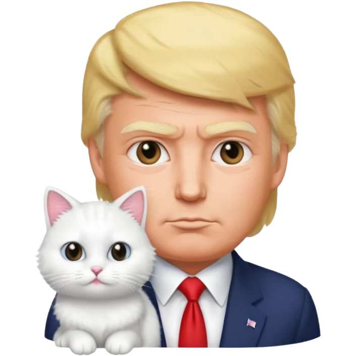 Trump with a cat emoji