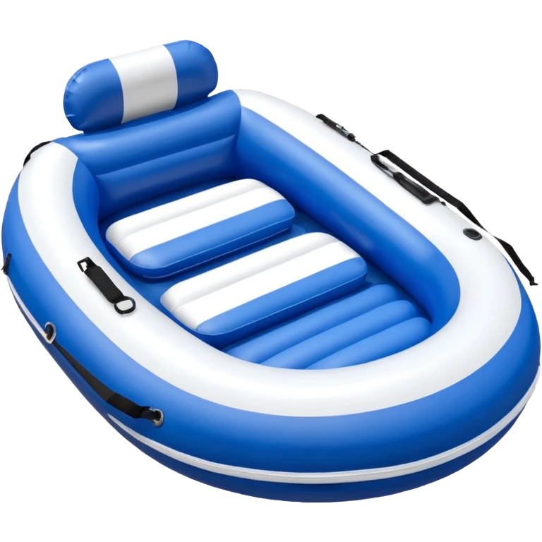 round inflatable boat with several seats with backrests around the perimeter emoji