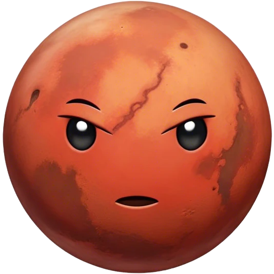 Planet Mars emoji