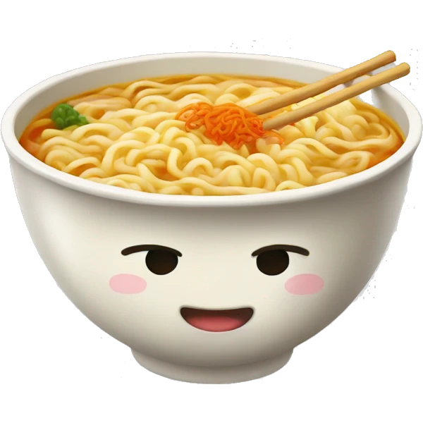 Ramen noodle soup emoji
