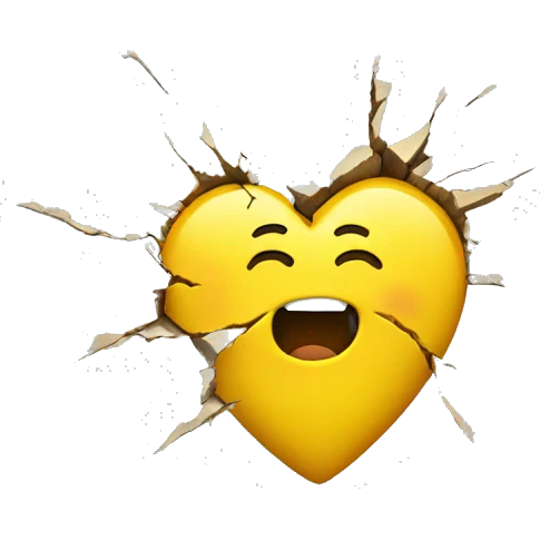 Broken Yellow Heart emoji