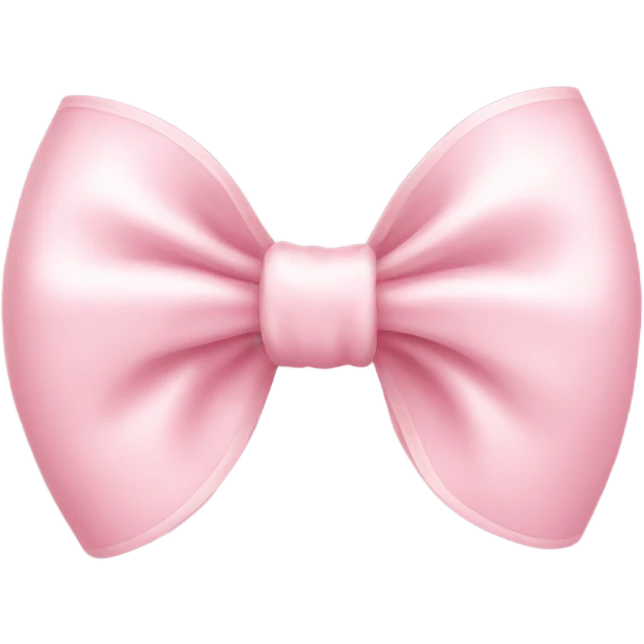 Light pink cute bow emoji
