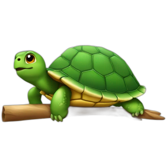tortue avec une plume emoji
