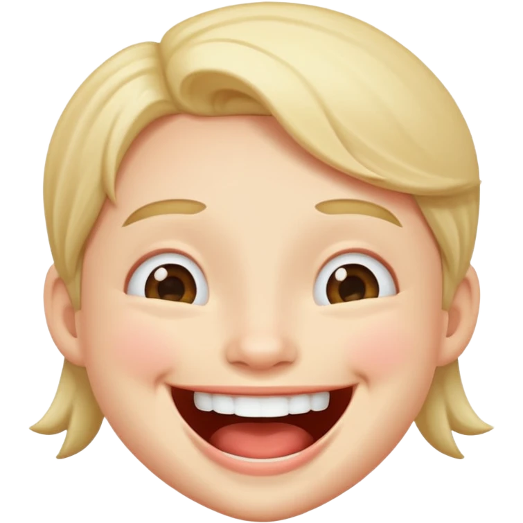 Laughing cute emoji