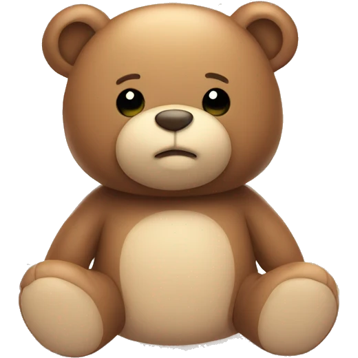 Teddy bear with glowing stars  emoji