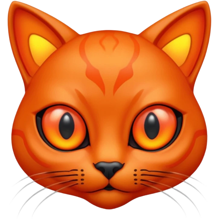neon red alien cat emoji