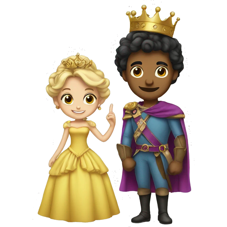 A prince and a princess  emoji