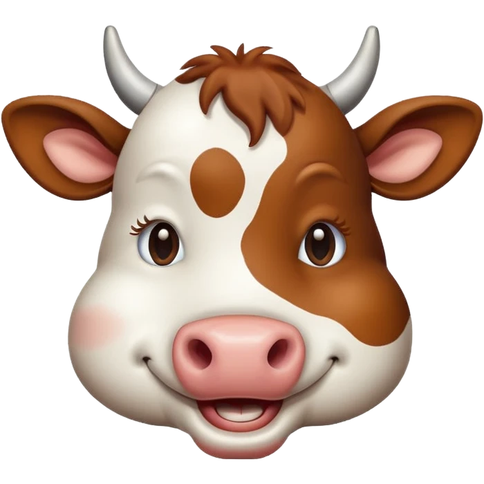 Cow winking emoji