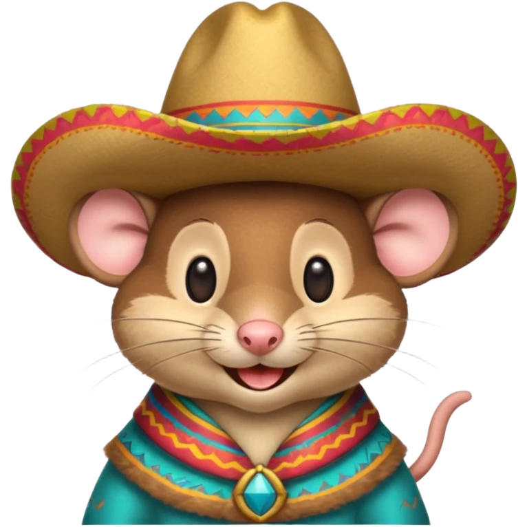Mauseloch mit sombrero emoji