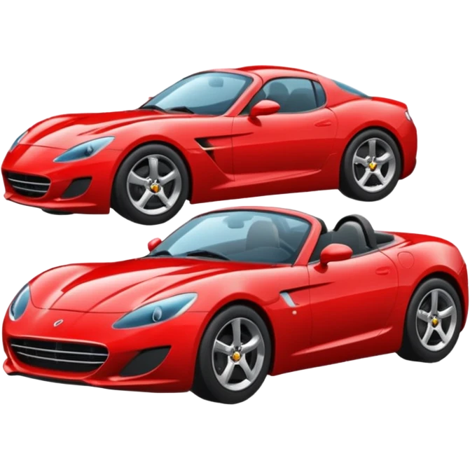RED SPORT CAR CUTE emoji