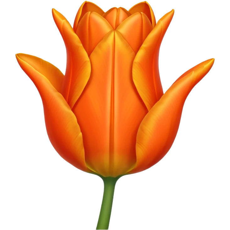Orange tulip emoji