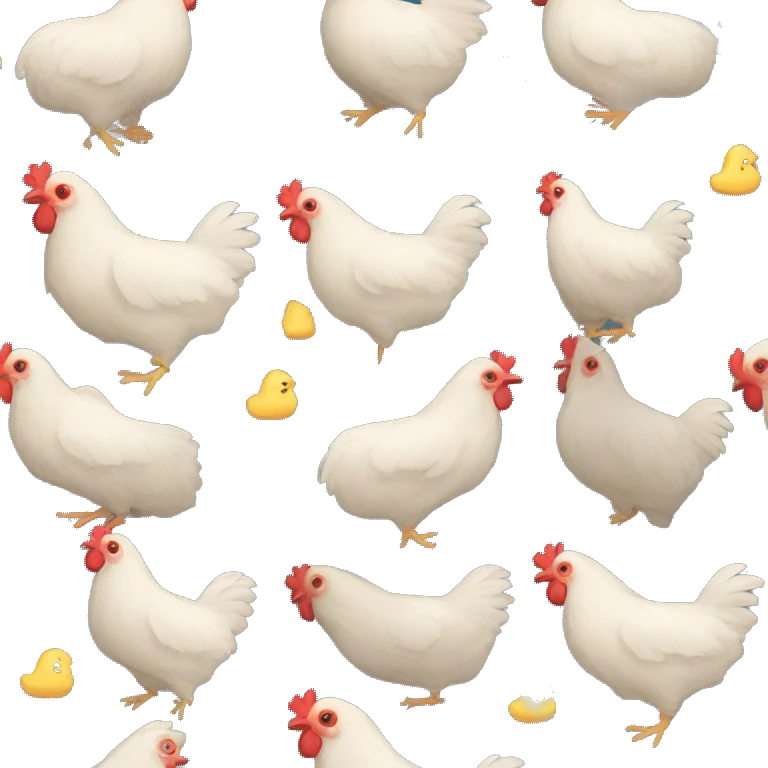 Hen rocket  emoji