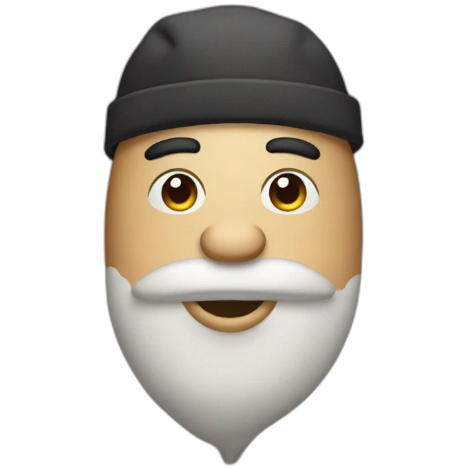 Pou con gorro emoji