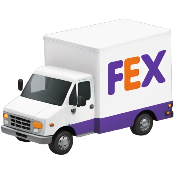 FedEx truck emoji