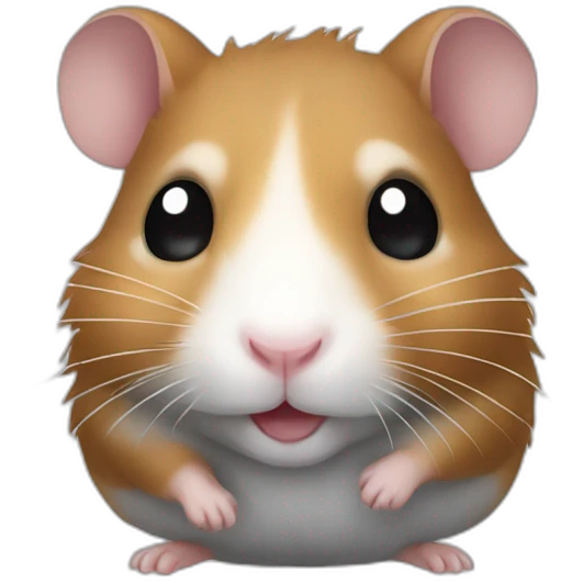 Hamster brown and gray emoji