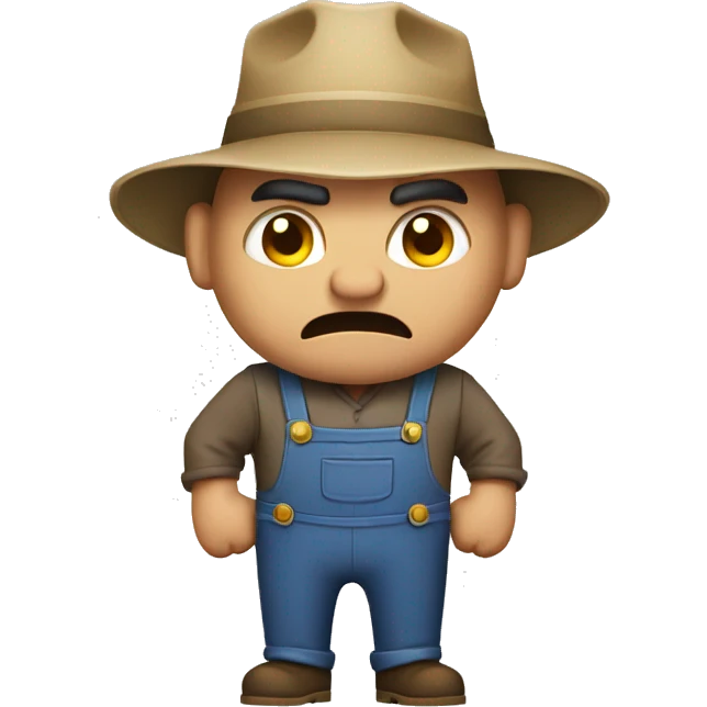 angry farmer emoji