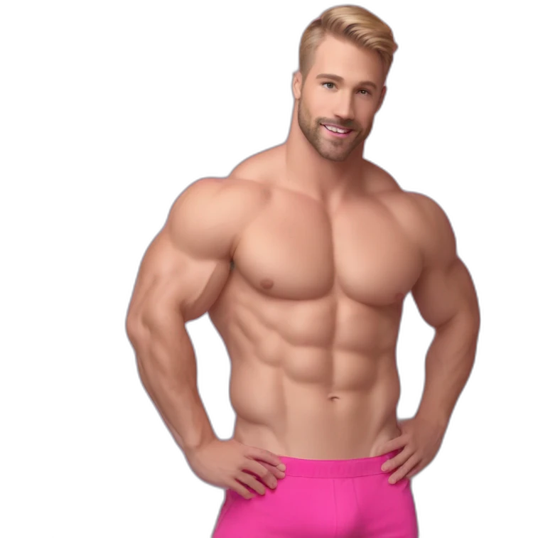 Gay—FitPose-CaucasianMale-Pink-Bussy emoji