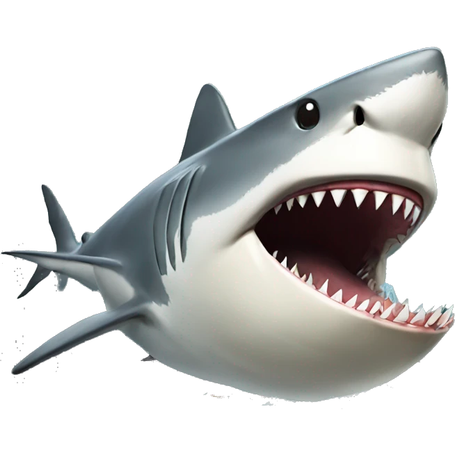 Shark eating emoji