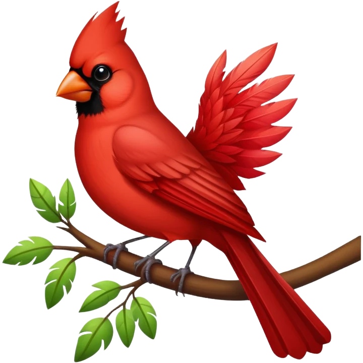Red cardinal  emoji