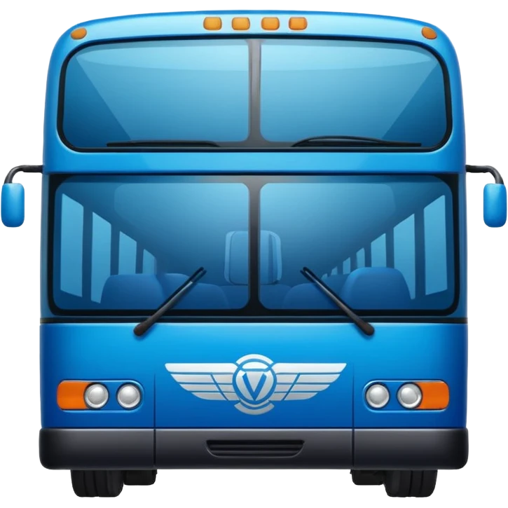 autobus para equipo azul  juton emoji