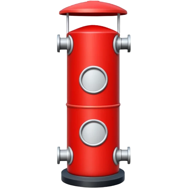 Représente moi une borne kilométrique rouge et blanche  emoji