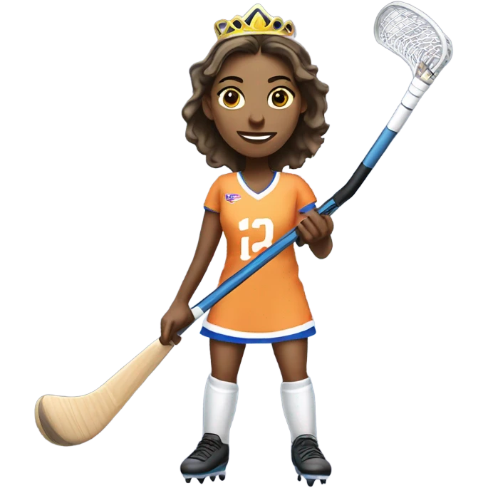 Field hockey queen emoji