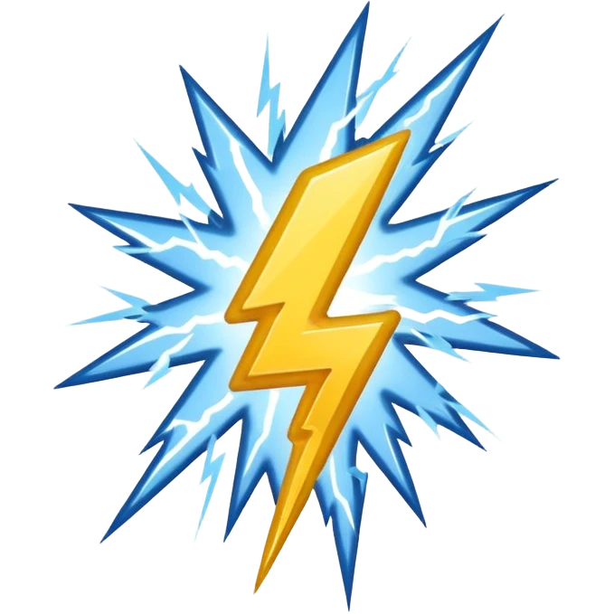 Lightning emoji