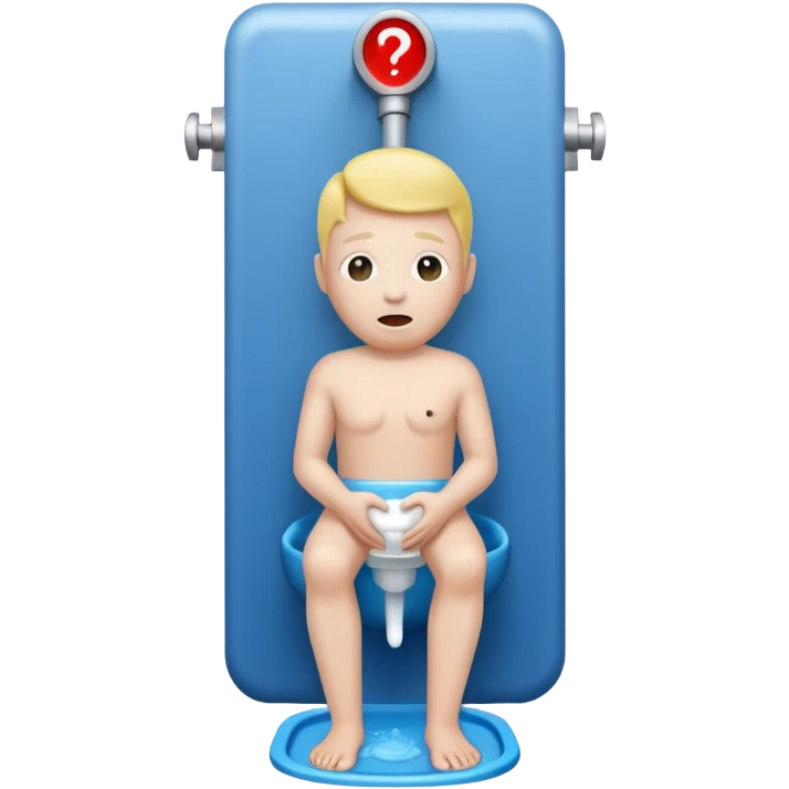 Me as an human toilett and human urinal, information pictogram emoji