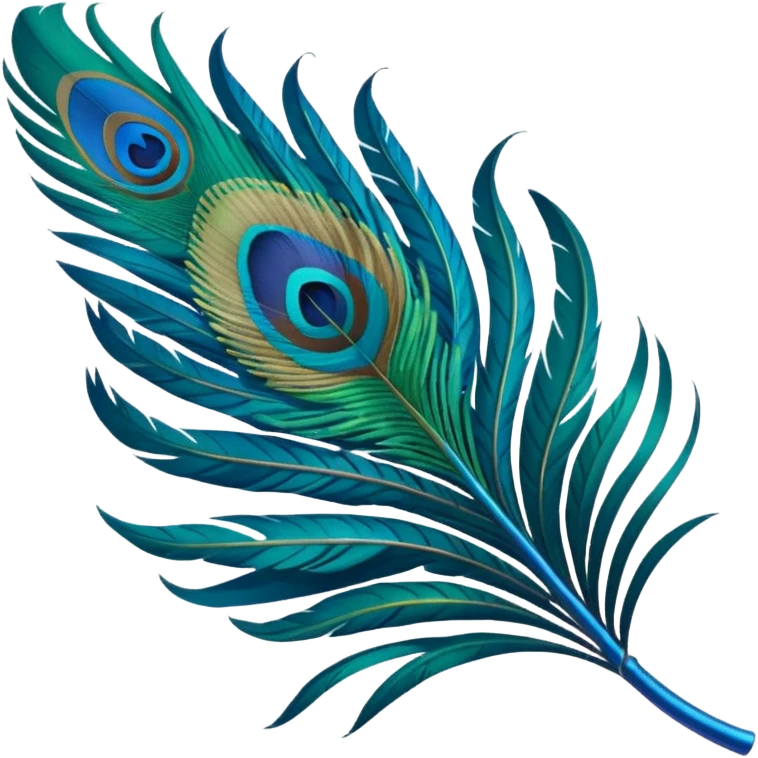 Peacock feather emoji
