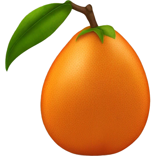 orange mamey sapote emoji