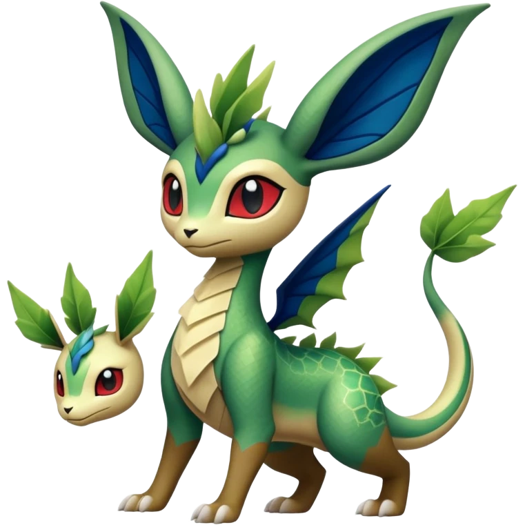 Flygon-Drakeon-Leafeon-Hybrid-Creature emoji