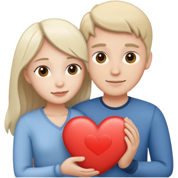 persone che si abbracciano 🫂 con cuore bianco 🤍  emoji