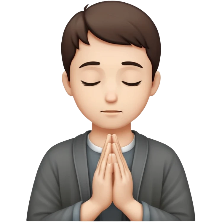 person praying, hands clasped in prayer emoji