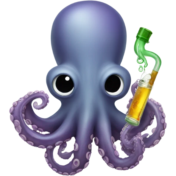 Octopus with a bong emoji