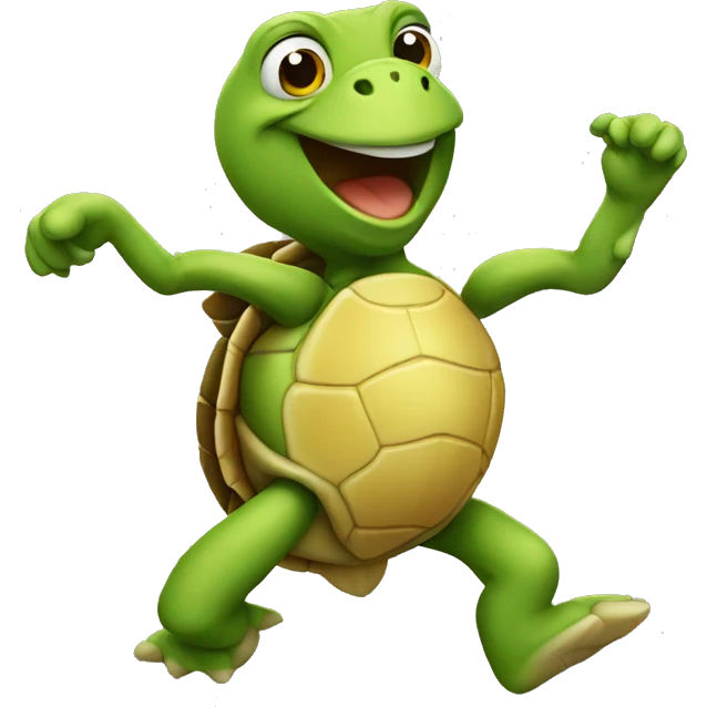 dancing old turtle emoji