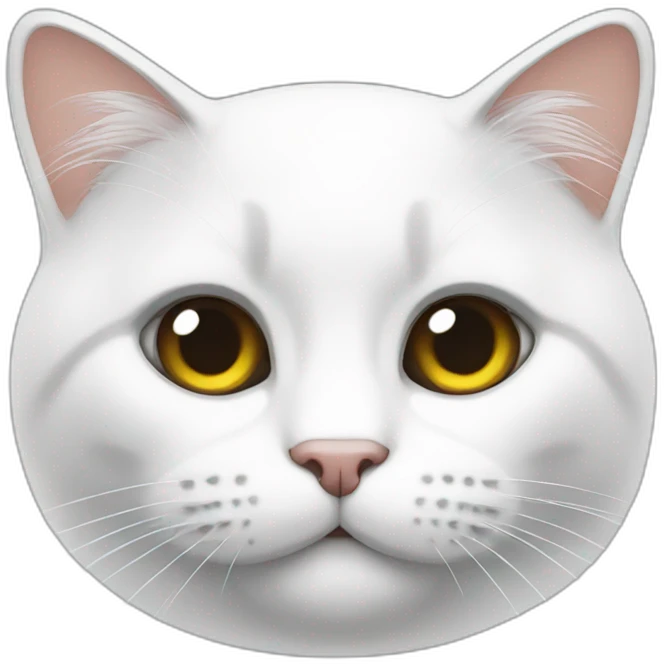 chat blanc emoji
