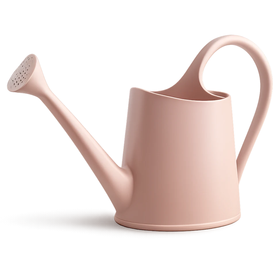 pink watering can, elegant emoji