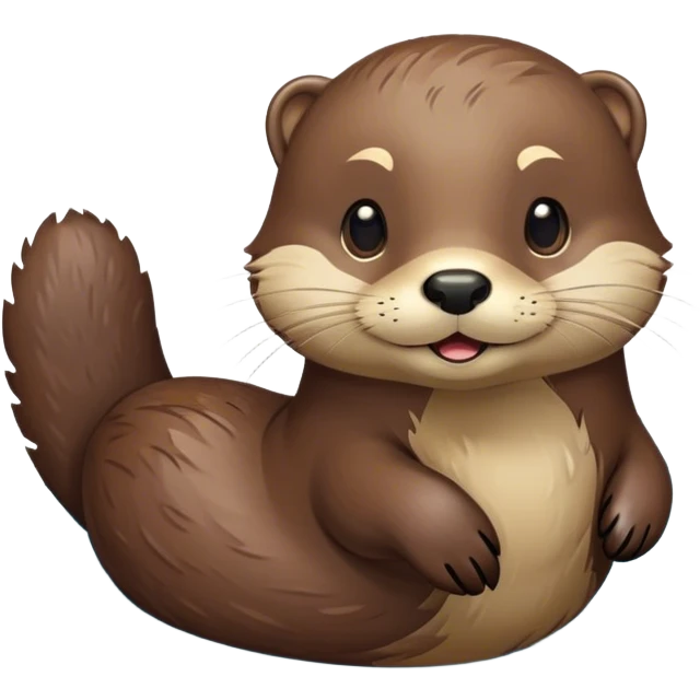 Floating otter  emoji