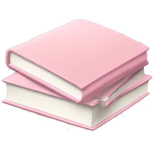 Light pink book stack emoji